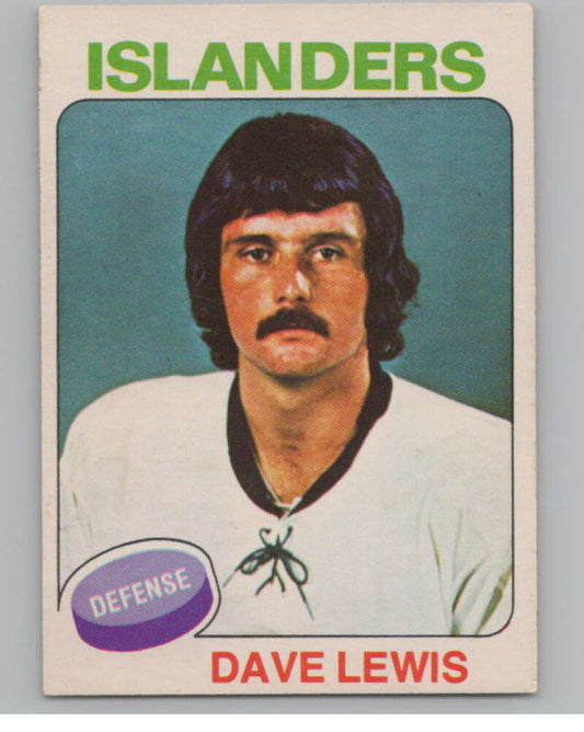 1975-76 O-Pee-Chee #108 Dave Lewis Hockey New York Islanders  V103925 Image 1