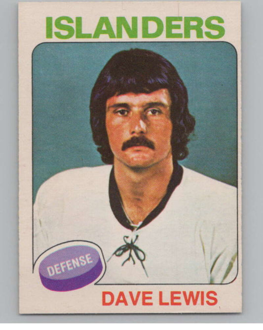 1975-76 O-Pee-Chee #108 Dave Lewis Hockey New York Islanders  V103927 Image 1