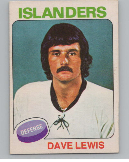 1975-76 O-Pee-Chee #108 Dave Lewis Hockey New York Islanders  V103928 Image 1