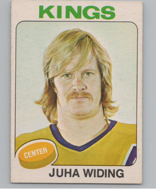 1975-76 O-Pee-Chee #142 Juha Widing Hockey Los Angeles Kings  V103933 Image 1