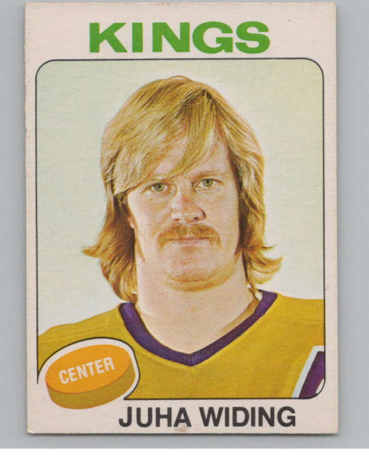 1975-76 O-Pee-Chee #142 Juha Widing Hockey Los Angeles Kings  V103934 Image 1