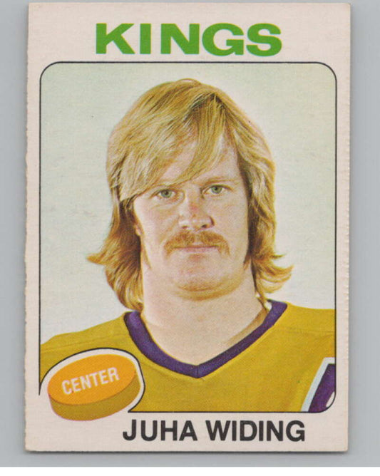 1975-76 O-Pee-Chee #142 Juha Widing Hockey Los Angeles Kings  V103935 Image 1