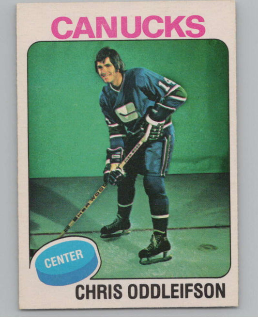 1975-76 O-Pee-Chee #169 Chris Oddleifson Hockey Vancouver Canucks  V103947 Image 1