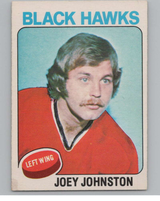 1975-76 O-Pee-Chee #193 Joey Johnston Hockey Chicago Blackhawks  V103953 Image 1