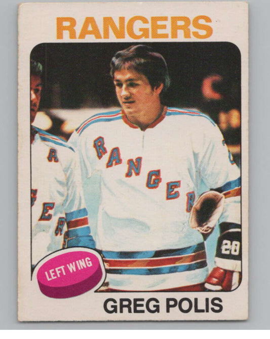 1975-76 O-Pee-Chee #201 Greg Polis Hockey New York Rangers  V103956 Image 1