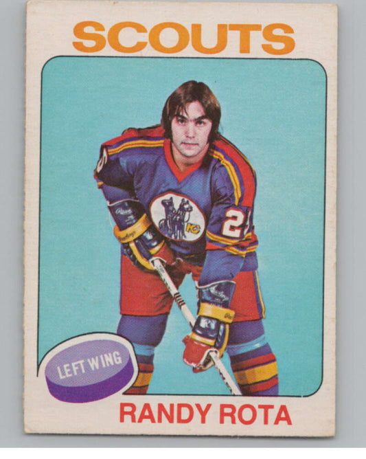 1975-76 O-Pee-Chee #237 Randy Rota Hockey Kansas City Scouts  V103971 Image 1