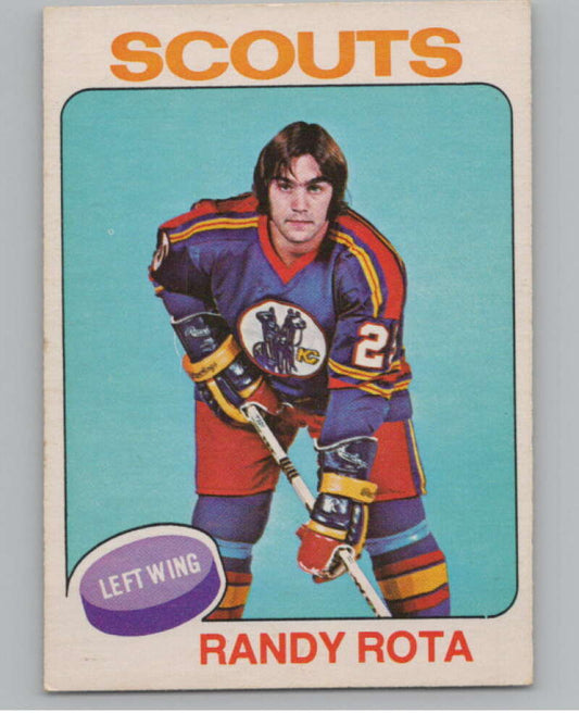 1975-76 O-Pee-Chee #237 Randy Rota Hockey Kansas City Scouts  V103972 Image 1