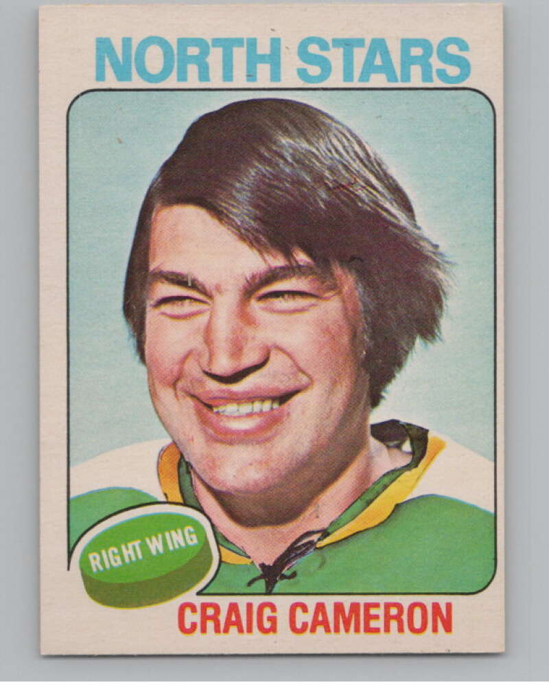 1975-76 O-Pee-Chee #239 Craig Cameron Hockey Minnesota North Stars  V103973 Image 1