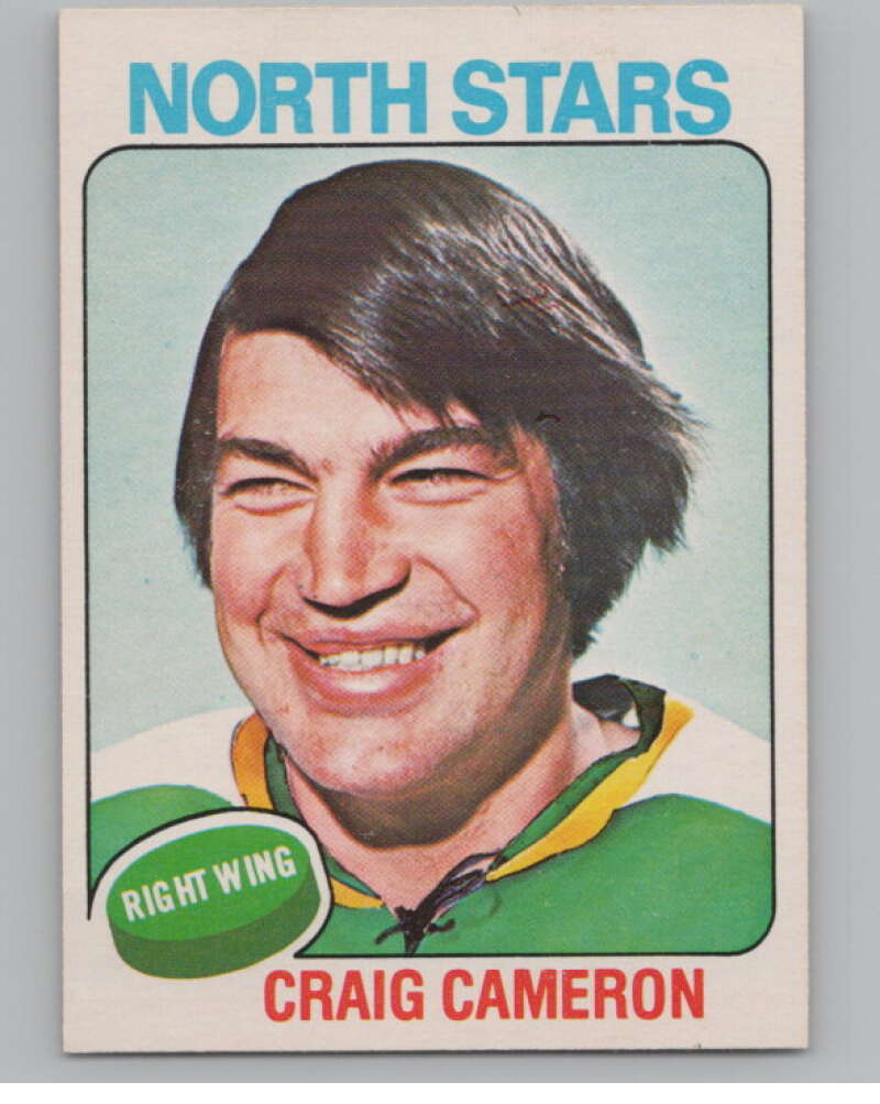 1975-76 O-Pee-Chee #239 Craig Cameron Hockey Minnesota North Stars  V103974 Image 1