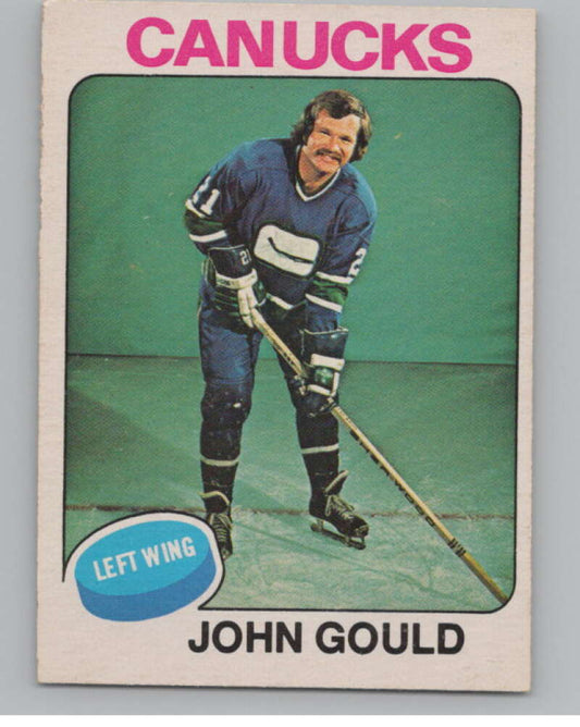 1975-76 O-Pee-Chee #266 John Gould Hockey Vancouver Canucks  V103981 Image 1