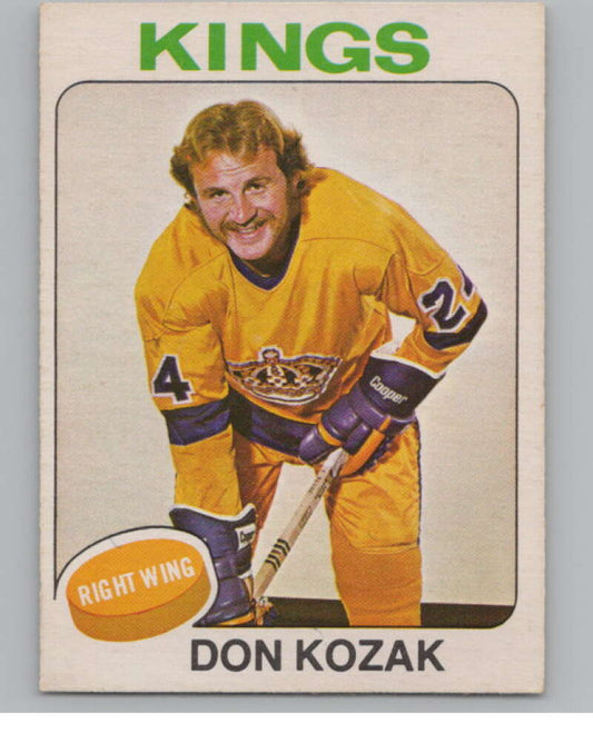 1975-76 O-Pee-Chee #276 Don Kozak Hockey Los Angeles Kings  V103985 Image 1