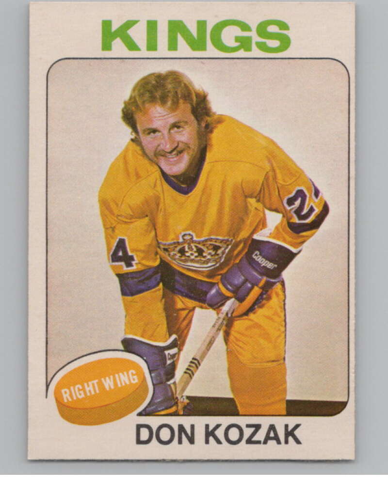 1975-76 O-Pee-Chee #276 Don Kozak Hockey Los Angeles Kings  V103989 Image 1