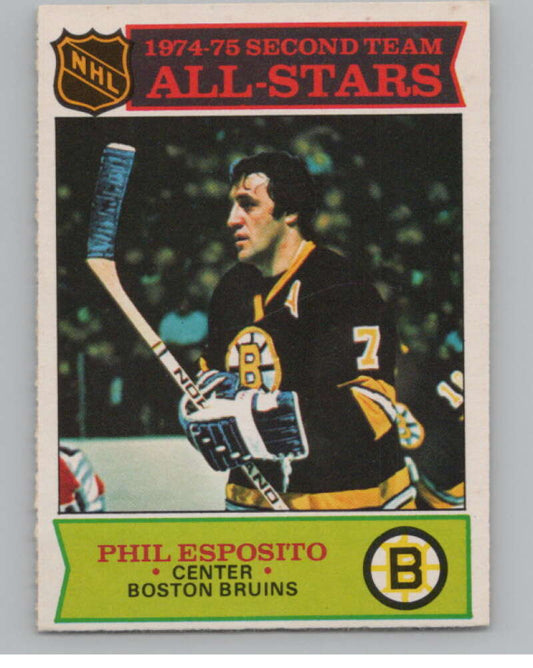 1975-76 O-Pee-Chee #292 Phil Esposito AS Hockey Boston Bruins  V103994 Image 1