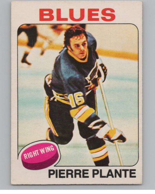 1975-76 O-Pee-Chee #309 Pierre Plante Hockey St. Louis Blues  V103996 Image 1