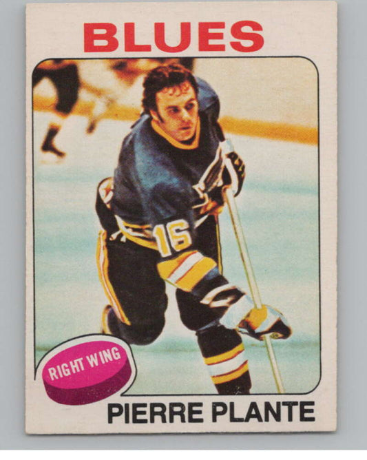 1975-76 O-Pee-Chee #309 Pierre Plante Hockey St. Louis Blues  V103997 Image 1