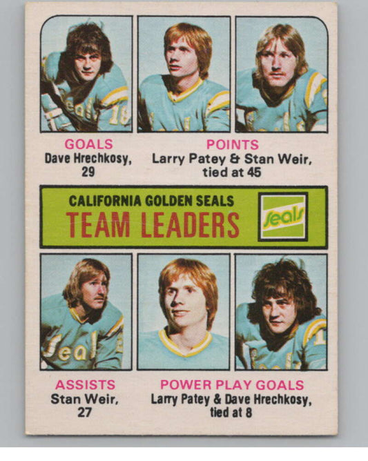 1975-76 O-Pee-Chee #316 Stan Weir TL Hockey California Golden Seals  V104007 Image 1