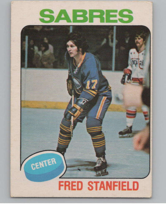1975-76 O-Pee-Chee #332 Fred Stanfield Hockey Buffalo Sabres  V104015 Image 1