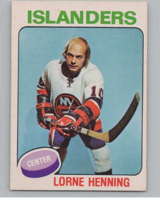 1975-76 O-Pee-Chee #354 Lorne Henning Hockey New York Islanders  V104020 Image 1