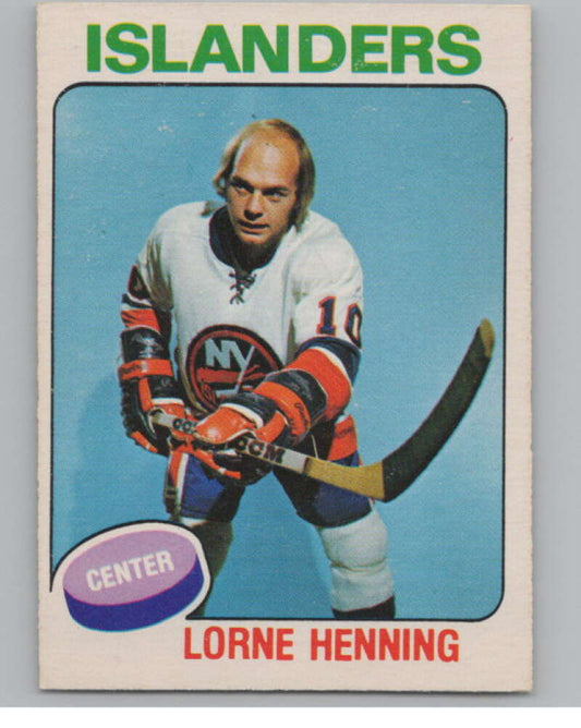 1975-76 O-Pee-Chee #354 Lorne Henning Hockey New York Islanders  V104021 Image 1