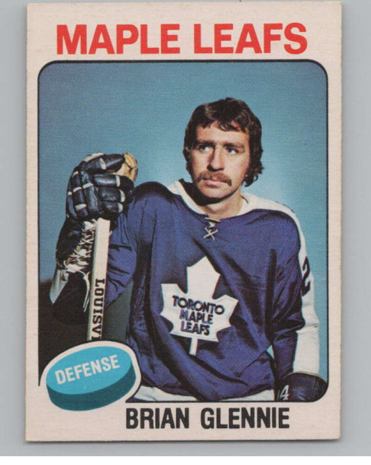 1975-76 O-Pee-Chee #365 Brian Glennie Hockey Toronto Maple Leafs  V104028 Image 1