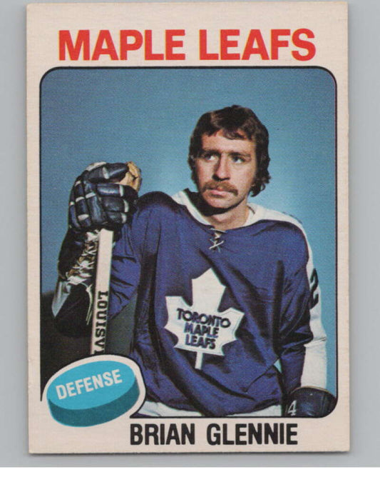 1975-76 O-Pee-Chee #365 Brian Glennie Hockey Toronto Maple Leafs  V104029 Image 1