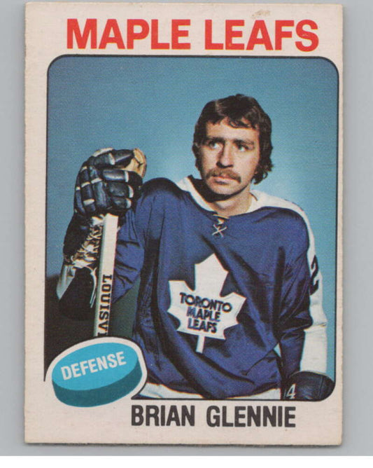 1975-76 O-Pee-Chee #365 Brian Glennie Hockey Toronto Maple Leafs  V104030 Image 1