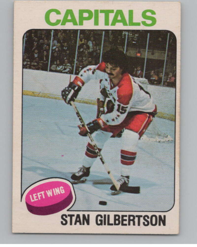 1975-76 O-Pee-Chee #382 Stan Gilbertson UER Hockey Washington Capitals  V104035 Image 1