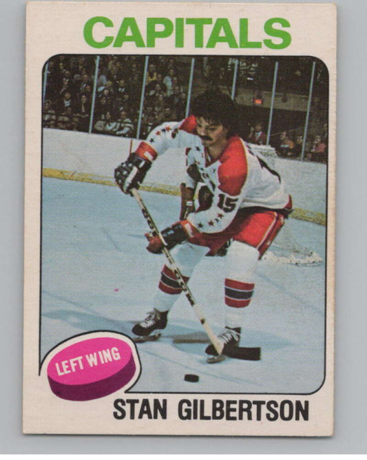 1975-76 O-Pee-Chee #382 Stan Gilbertson UER Hockey Washington Capitals  V104035 Image 1