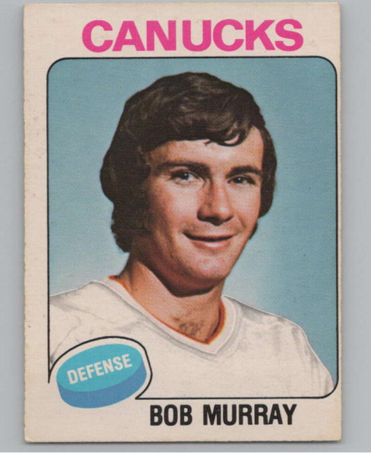 1975-76 O-Pee-Chee #386 Bob Murray Hockey Vancouver Canucks  V104036 Image 1