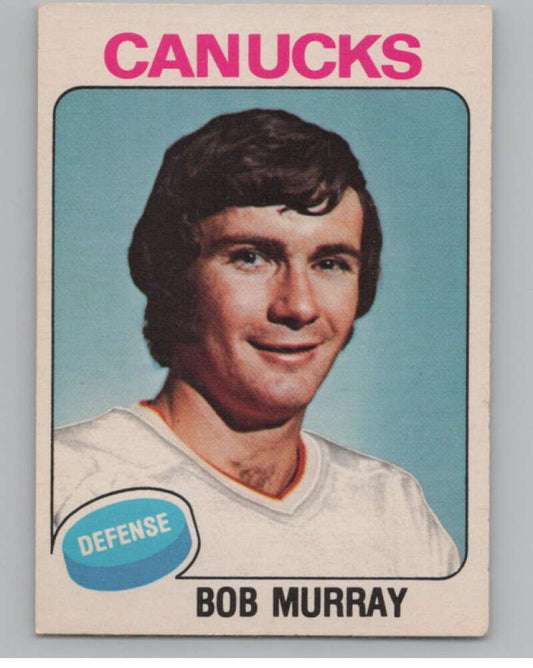 1975-76 O-Pee-Chee #386 Bob Murray Hockey Vancouver Canucks  V104037 Image 1