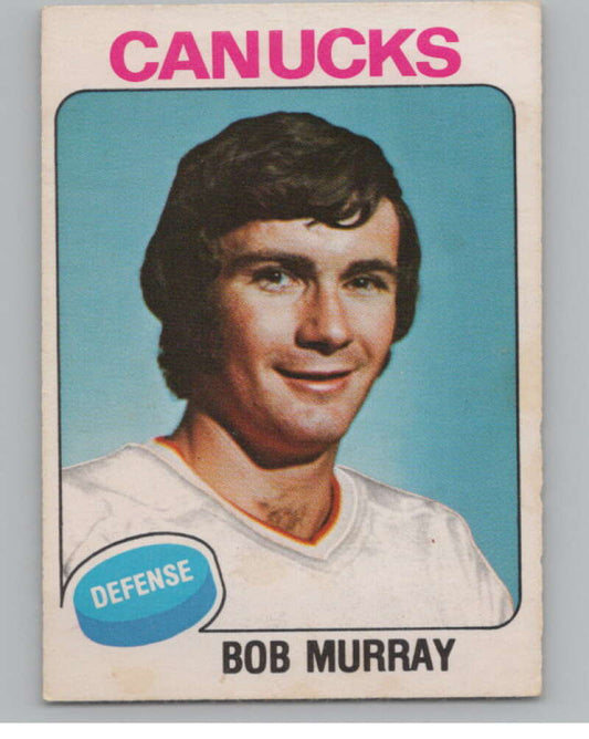 1975-76 O-Pee-Chee #386 Bob Murray Hockey Vancouver Canucks  V104039 Image 1