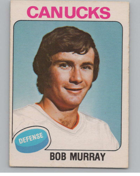 1975-76 O-Pee-Chee #386 Bob Murray Hockey Vancouver Canucks  V104041 Image 1