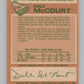 1978-79 O-Pee-Chee #132 Dale McCourt  Hockey RC Rookie Red Wings  V104066 Image 2