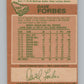 1978-79 O-Pee-Chee #167 Dave Forbes  Hockey Washington Capitals  V104075 Image 2