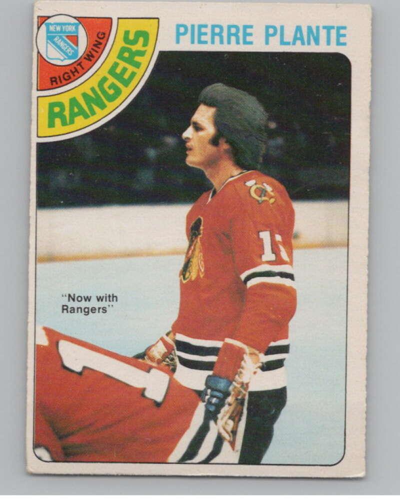 1978-79 O-Pee-Chee #179 Pierre Plante  Hockey New York Rangers  V104079 Image 1