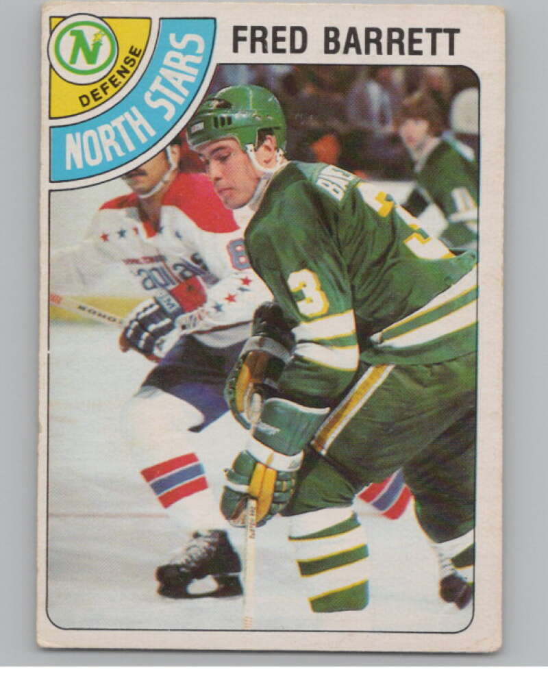 1978-79 O-Pee-Chee #185 Fred Barrett  Hockey Minnesota North Stars  V104082 Image 1