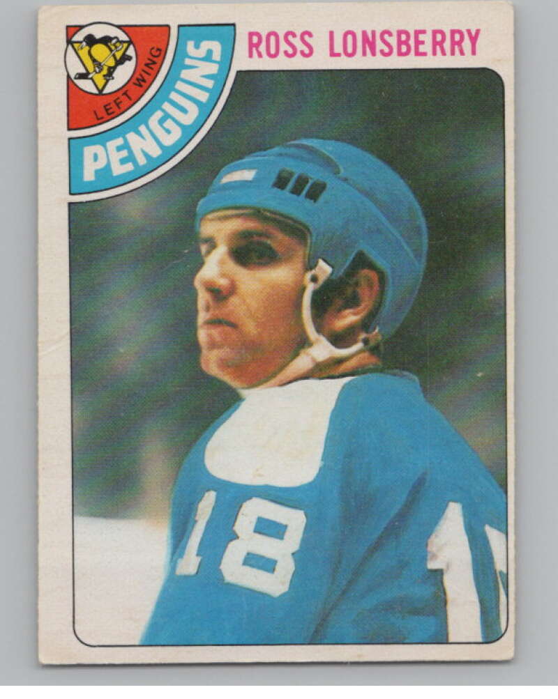 1978-79 O-Pee-Chee #186 Ross Lonsberry  Hockey Pittsburgh Penguins  V104083 Image 1