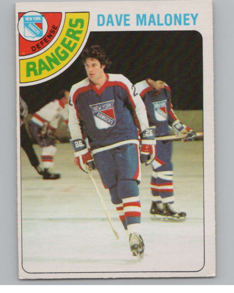 1978-79 O-Pee-Chee #221 Dave Maloney  Hockey New York Rangers  V104086 Image 1