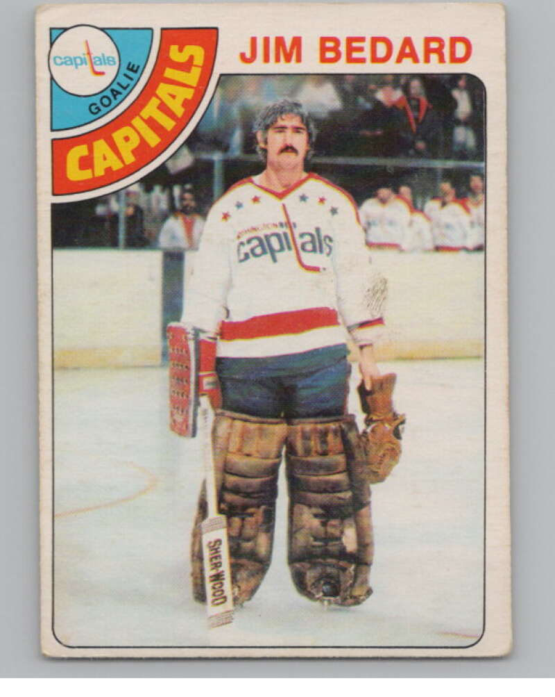 1978-79 O-Pee-Chee #243 Jim Bedard  Hockey RC Rookie Capitals  V104092 Image 1