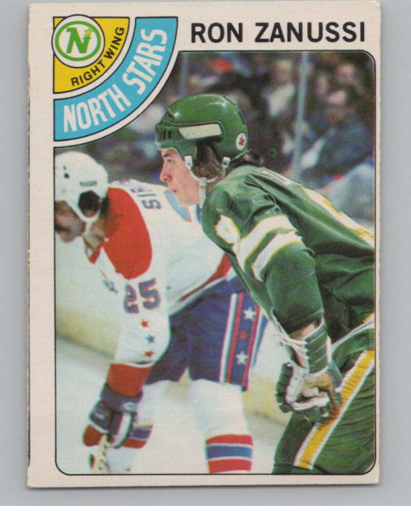 1978-79 O-Pee-Chee #252 Ron Zanussi  Hockey RC Rookie North Stars  V104095 Image 1