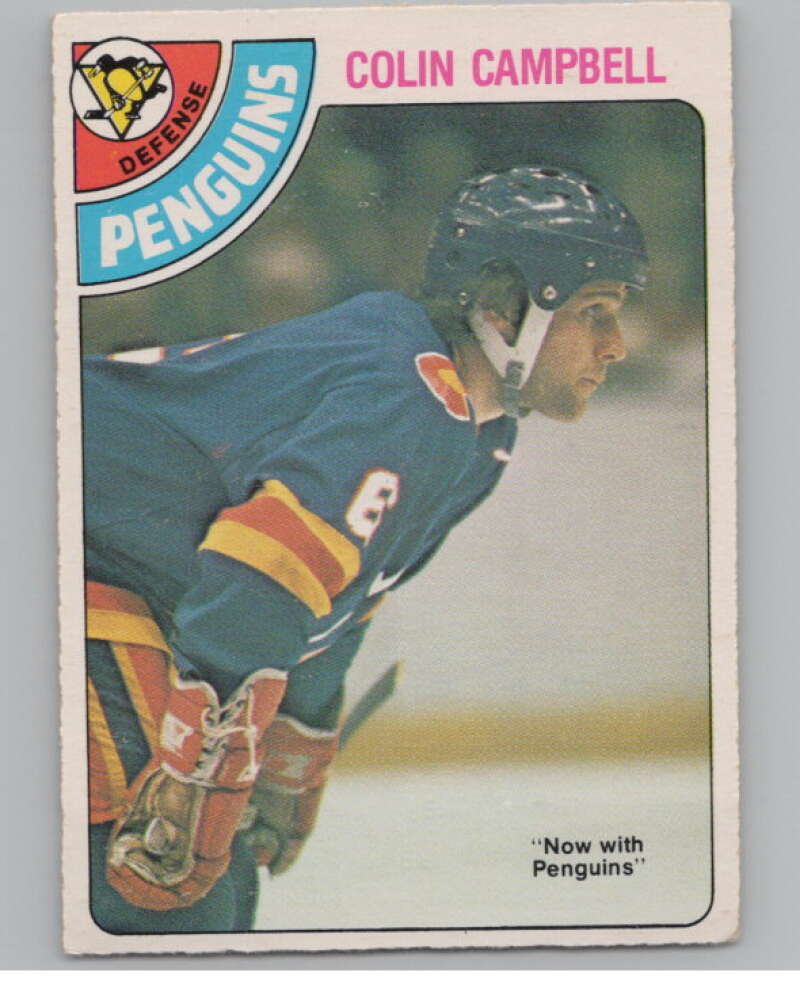 1978-79 O-Pee-Chee #269 Colin Campbell  Hockey Pittsburgh Penguins  V104099 Image 1