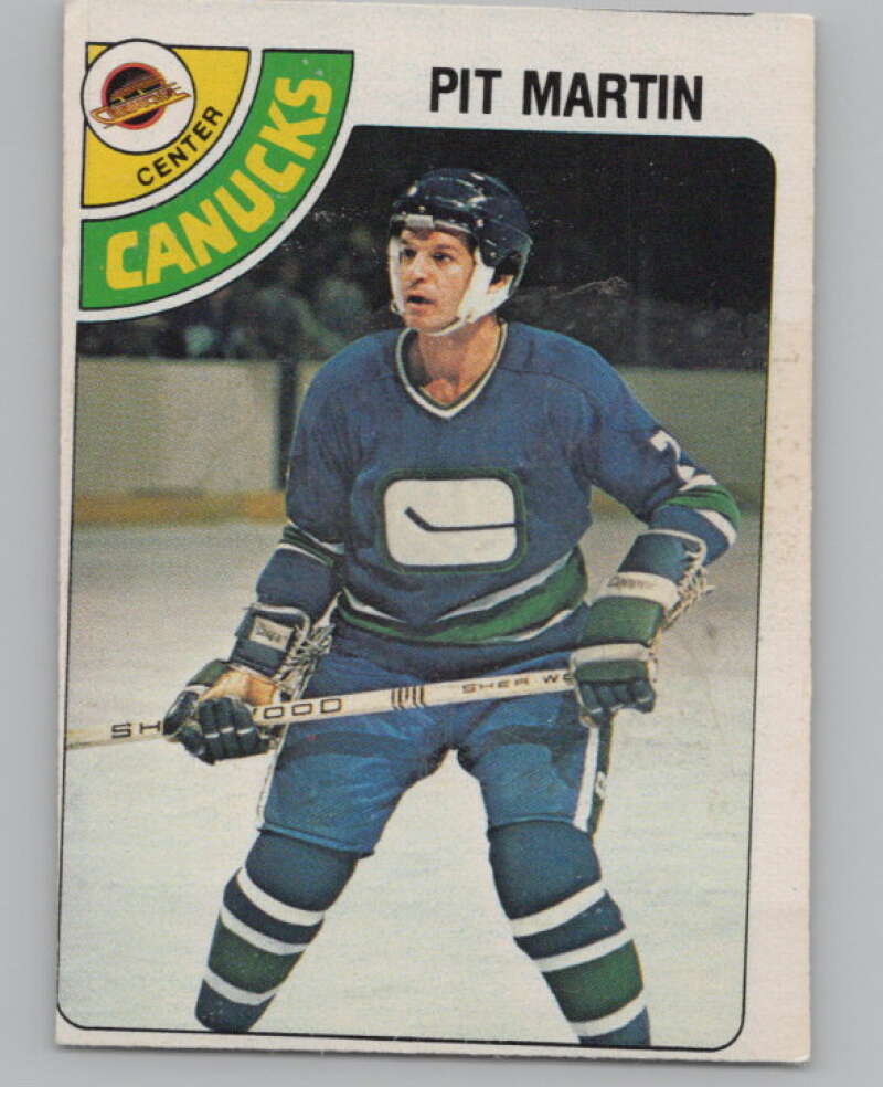 1978-79 O-Pee-Chee #286 Pit Martin  Hockey Vancouver Canucks  V104104 Image 1