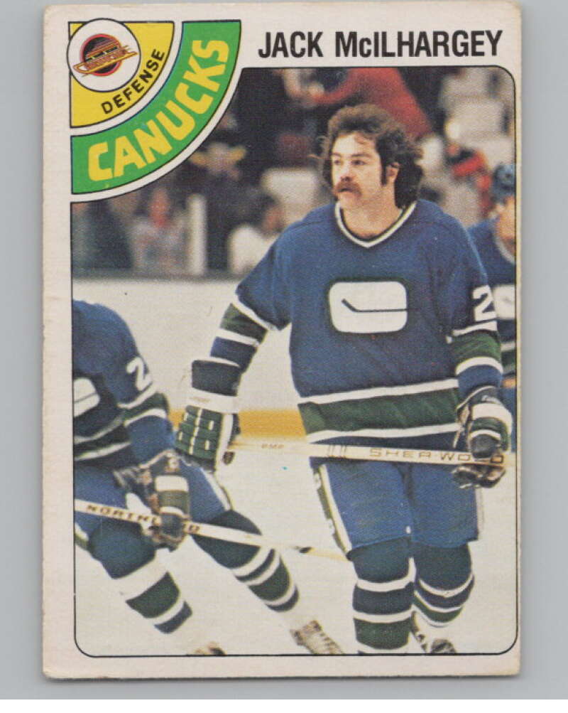 1978-79 O-Pee-Chee #294 Jack McIlhargey  Hockey RC Rookie Canucks  V104108 Image 1