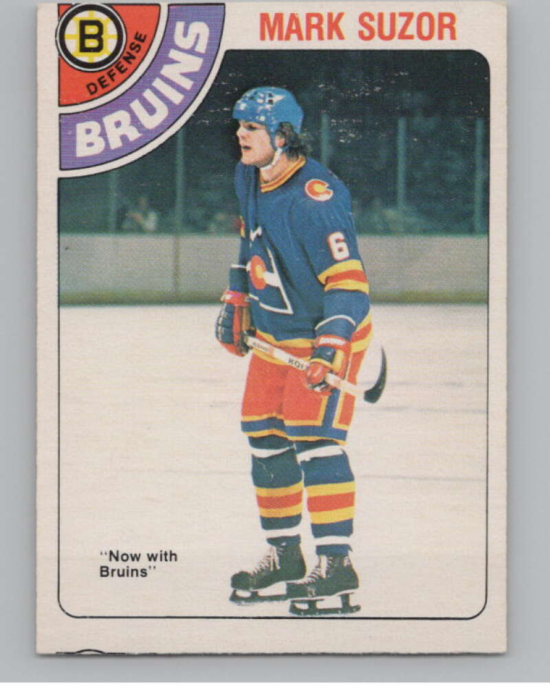 1978-79 O-Pee-Chee #307 Mark Suzor  Hockey RC Rookie Boston Bruins  V104110 Image 1