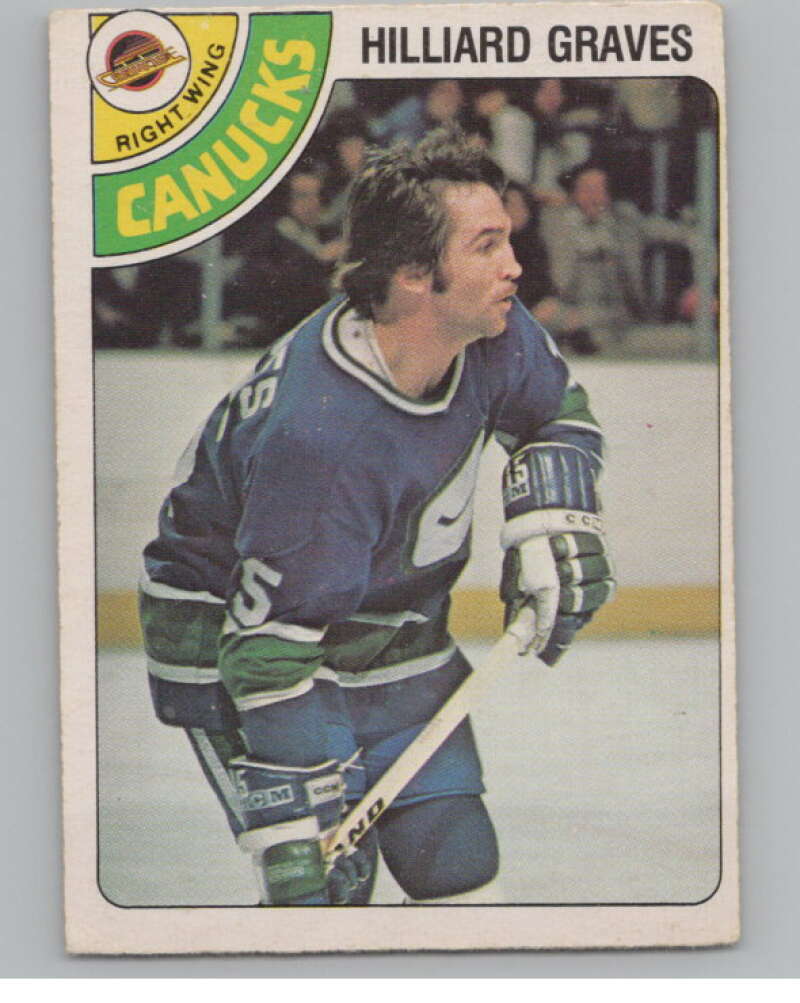 1978-79 O-Pee-Chee #357 Hilliard Graves  Hockey Vancouver Canucks  V104122 Image 1