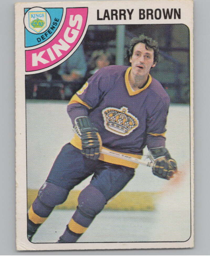 1978-79 O-Pee-Chee #361 Larry Brown  Hockey Los Angeles Kings  V104124 Image 1