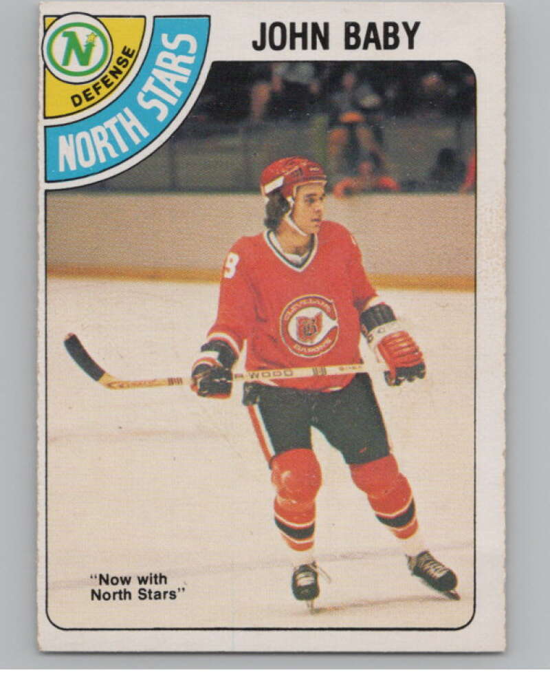 1978-79 O-Pee-Chee #366 John Baby  HockeyRC Rookie North Stars  V104126 Image 1