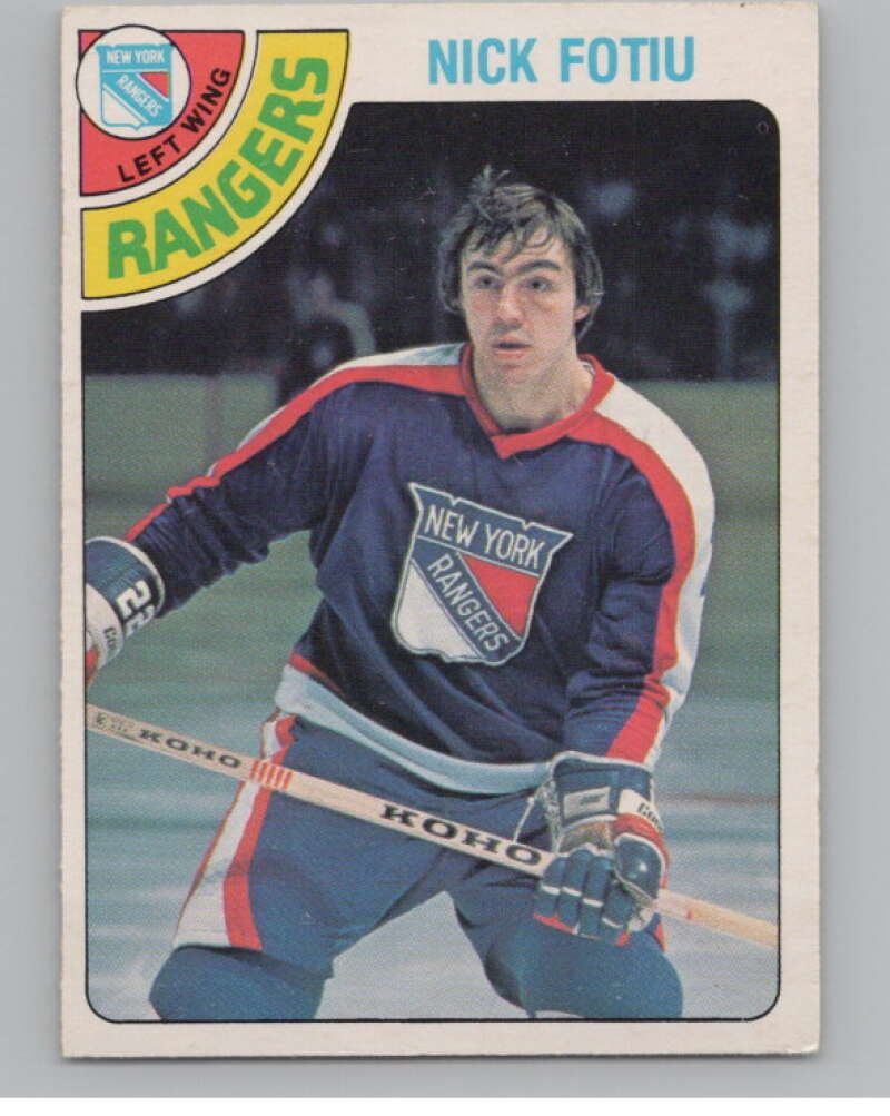 1978-79 O-Pee-Chee #367 Nick Fotiu  Hockey New York Rangers  V104127 Image 1