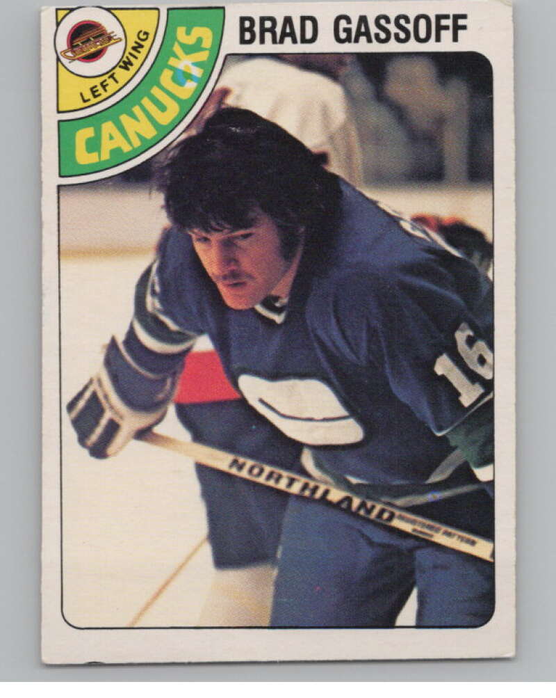 1978-79 O-Pee-Chee #388 Brad Gassoff  Hockey RC Rookie Canucks  V104131 Image 1