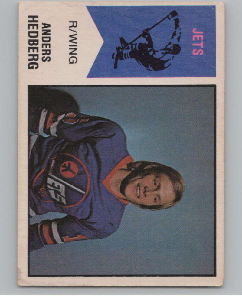 1974-75 O-Pee-Chee WHA #17 Anders Hedberg  RC Rookie Winnipeg Jets  V104135 Image 1